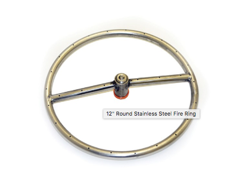 (image for) 12" Round Stainless Steel Fire Ring - Click Image to Close